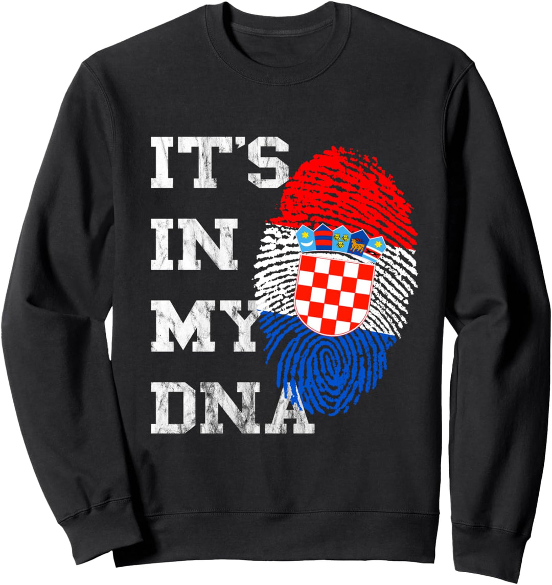Es Ist In Meiner DNA Kroatische Genetik Kroate Kroatien Sweatshirt