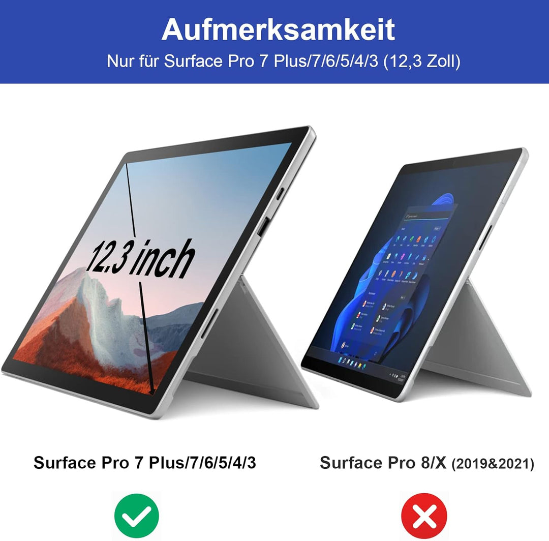 IPROKKO Magnetischer Blickschutzfilter für Microsoft Surface Pro 7 Plus/7/6/5/4/3-12,3 Zoll, Abnehmb