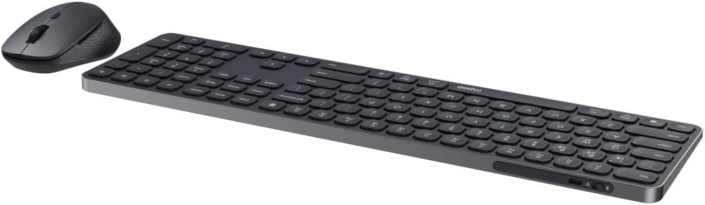 Rapoo 9810M Tastatur Maus Set Kabellos - Bluetooth & 2.4G USB Wireless, Multi Device bis 4 Geräte, A