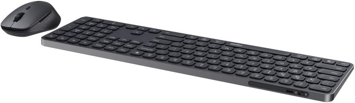 Rapoo 9810M Tastatur Maus Set Kabellos - Bluetooth & 2.4G USB Wireless, Multi Device bis 4 Geräte, A