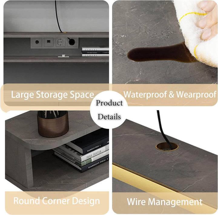 Pmnianhua TV Lowboard Hängend, TV Schrank Hängend, Wand befestigter schwimmender TV-Ständer Unterhal