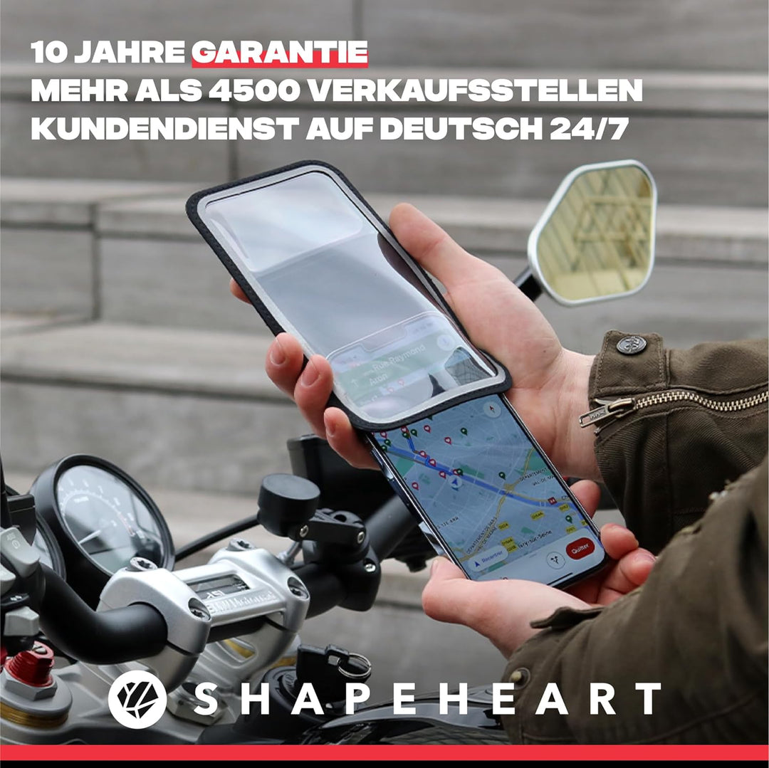 Shapeheart französische Innovation, magnetische Motorrad-Telefonhalterung Pro mit Gelenkarm und abne