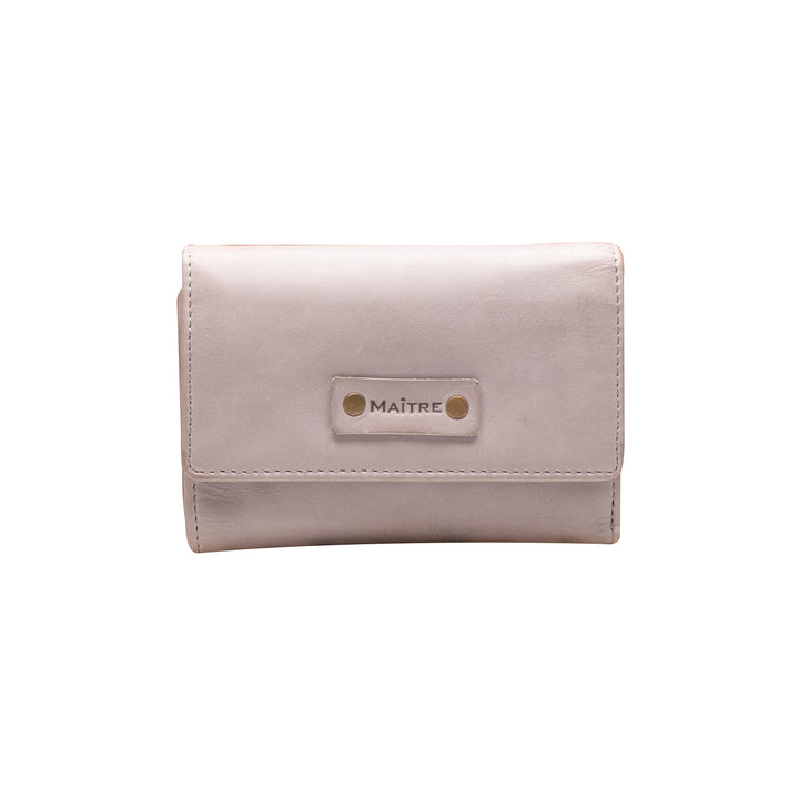 Maitre - Steinbach Doris Purse mh12f Hellgrau 14X10 Farbe:hellgrau / Material:cotton,cow Leather, 14