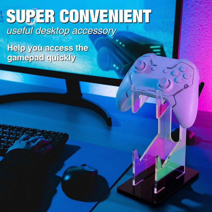 NiHome Irideszierender Acryl-2-Tier Universal Game Controller Headset Halter für PS5 Xbox ONE Switch