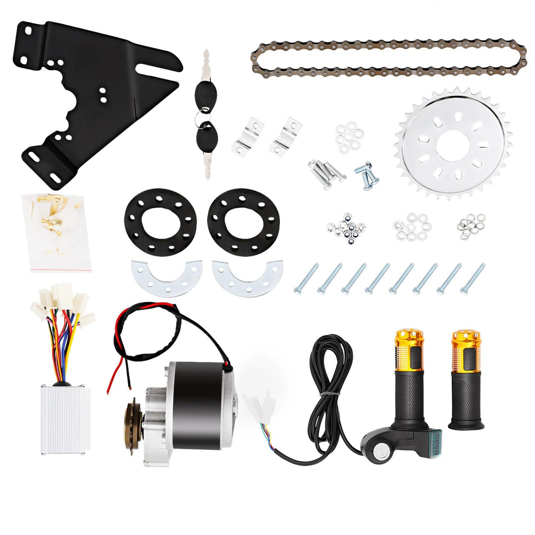 24V DC Ebike Fahrrad Motor Conversion Kit Elektrofahrrad Umbausatz für Fahrrad DIY Fahrradzubehör 25