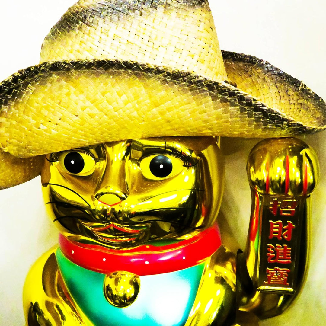 Freak Scene Glückskatze - Maneki-Neko - Winkekatze - 40 cm - Gold