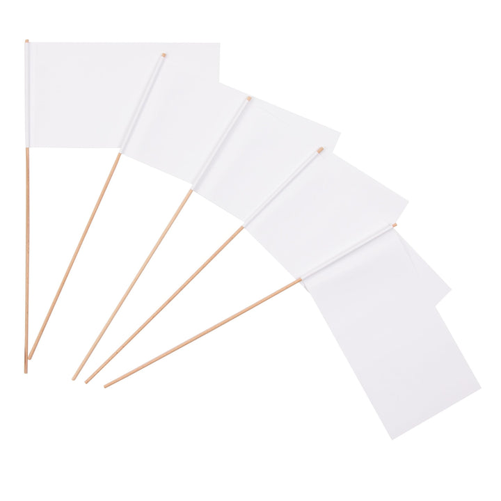Everflag Papierfähnchen: Weiss 1000er Packung Menge-4: 1000er Packung, Menge-4: 1000er Packung