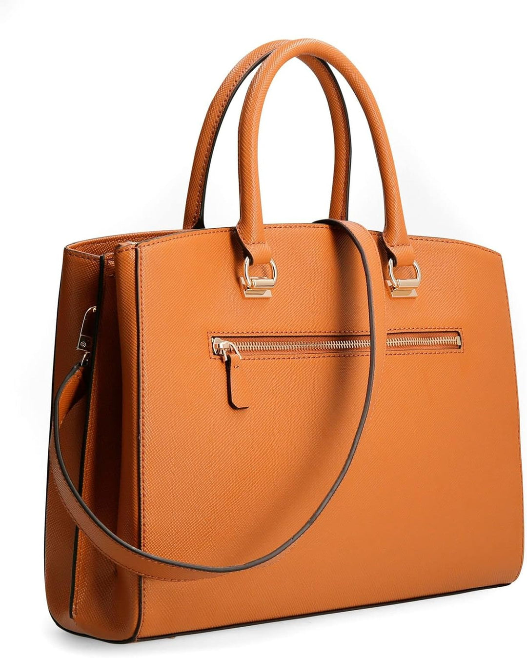 GUESS Borsa donna Alexie lrg girlfriend satchel 3 comparti light cognac BS22GU166 VG841607 37x29x10