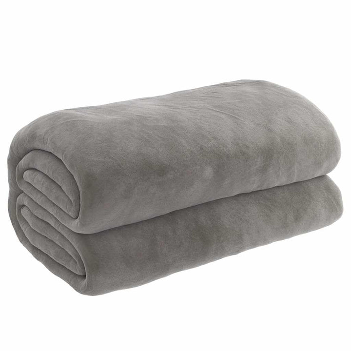 vidaXL Gewichtsdecke mit Bezug Grau 140x200 cm 10 kg Stoff 140 x 200 cm, 140 x 200 cm