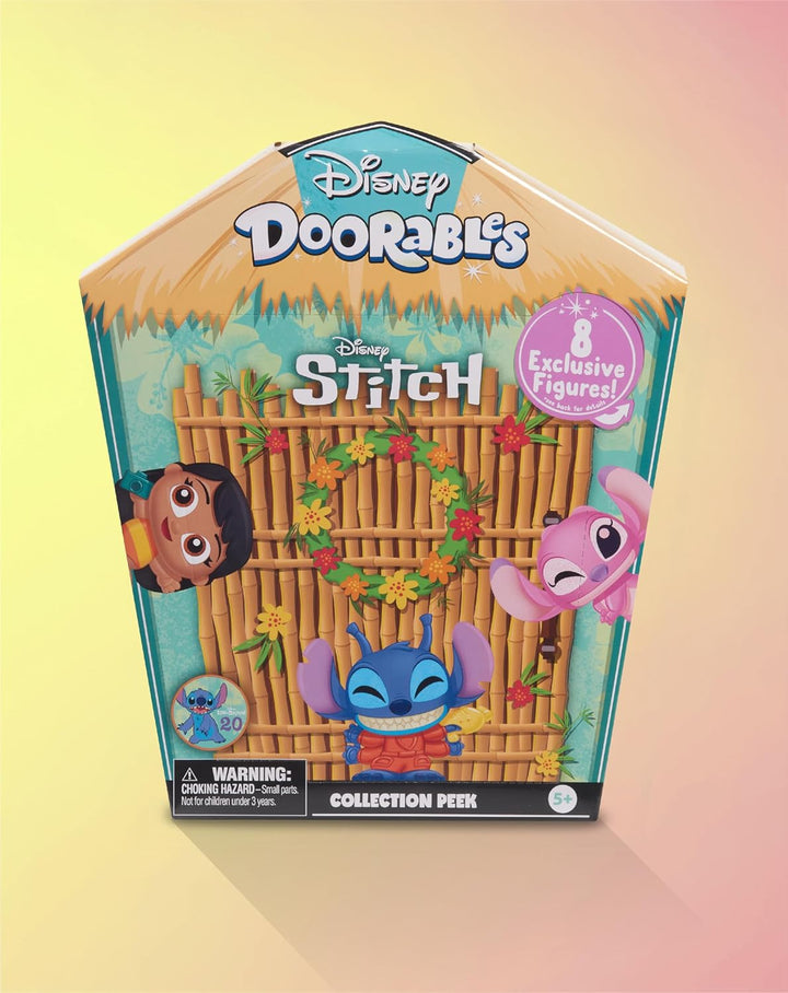 DOORABLES Disney Stitch Sammelbox, 8 Exklusive Figuren, Spielzeug für Kinder ab 5 Jahren, DRB13