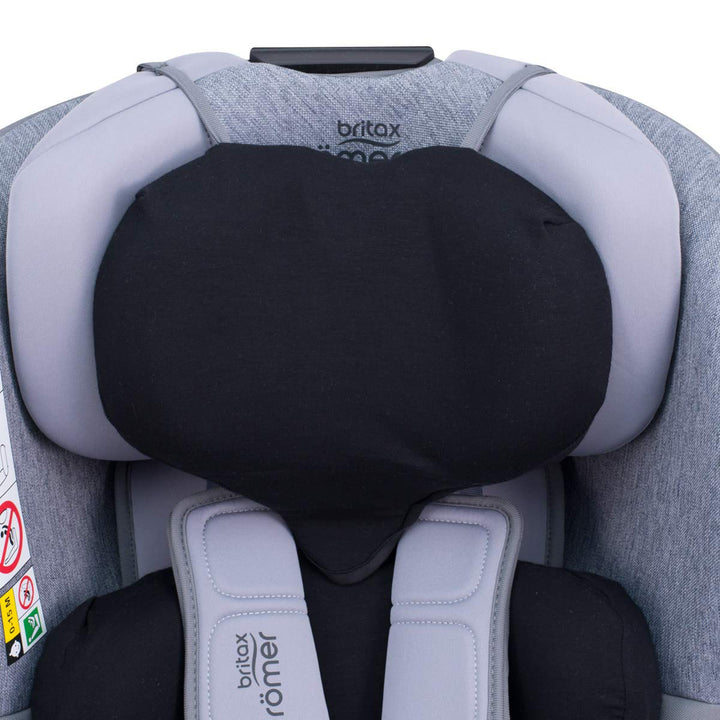 JYOKO KIDS Bezug für Auto-Sitzverkleinerer kompatibel mit Romer Dualfix I-Size, Aus Baumwolle (Black