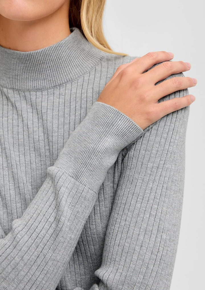 QS Strickpullover aus Viskosemix XL 9400 Grau, XL 9400 Grau