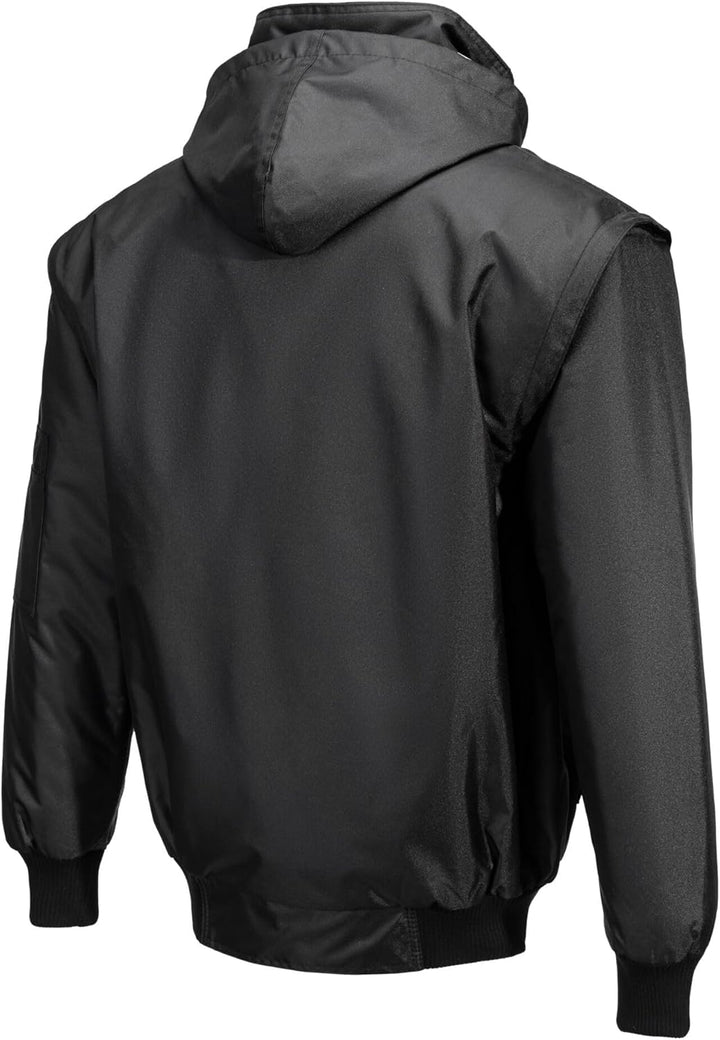 Portwest 4-in-1 Pilotjacke, Grösse: XXXL, Farbe: Schwarz, F465BKRXXXL 3XL Schwarz, 3XL Schwarz