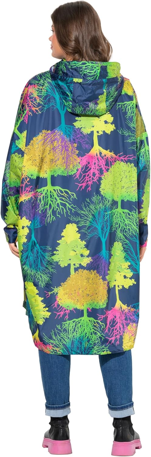 Laurasøn Funktions-Regencape, Unisex, Print, Kapuze 843051 Kiwi Einheitsgrösse, Kiwi Einheitsgrösse