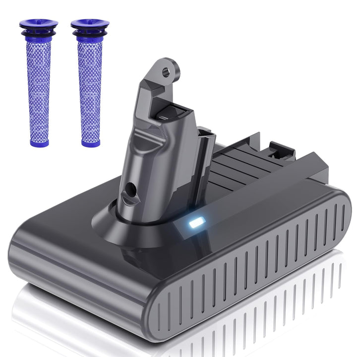 8000mAh für Dyson V6 Akku, Ersatzakku für Dyson V6 Kompatibel mit Absolute Animal Motorhead SV03 SV0