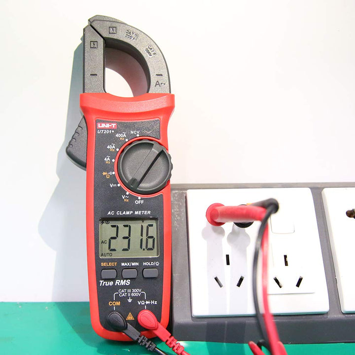 UNI-T UT201+ Digital Clamp Meter 4000 counts Multimeter auto range True-RMS-Zangenmessgerät DC curre