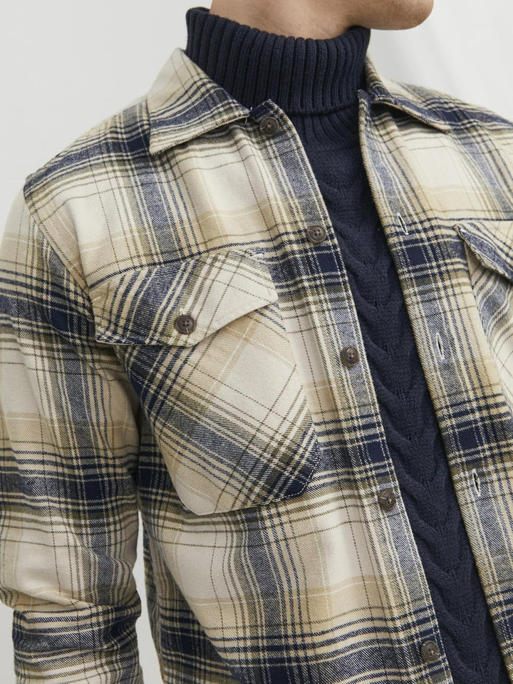 JACK & JONES Male Overshirt Slim Fit Overshirt XXL Twill, XXL Twill