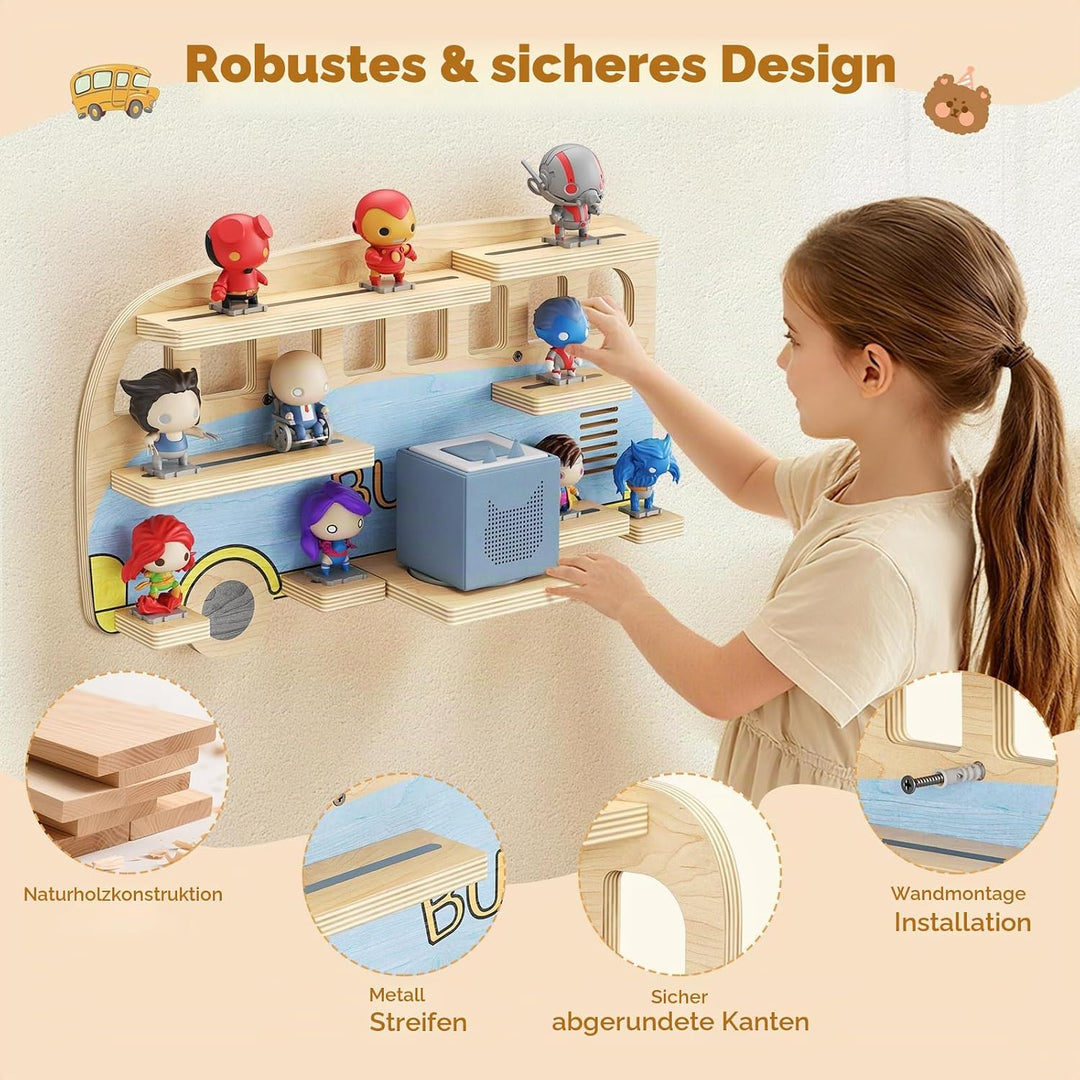 TonieRegal für Toniebox Hörfiguren, Magnetische Aufbewahrung für 25-32 Tonie, Tonie Aufbewahrung im
