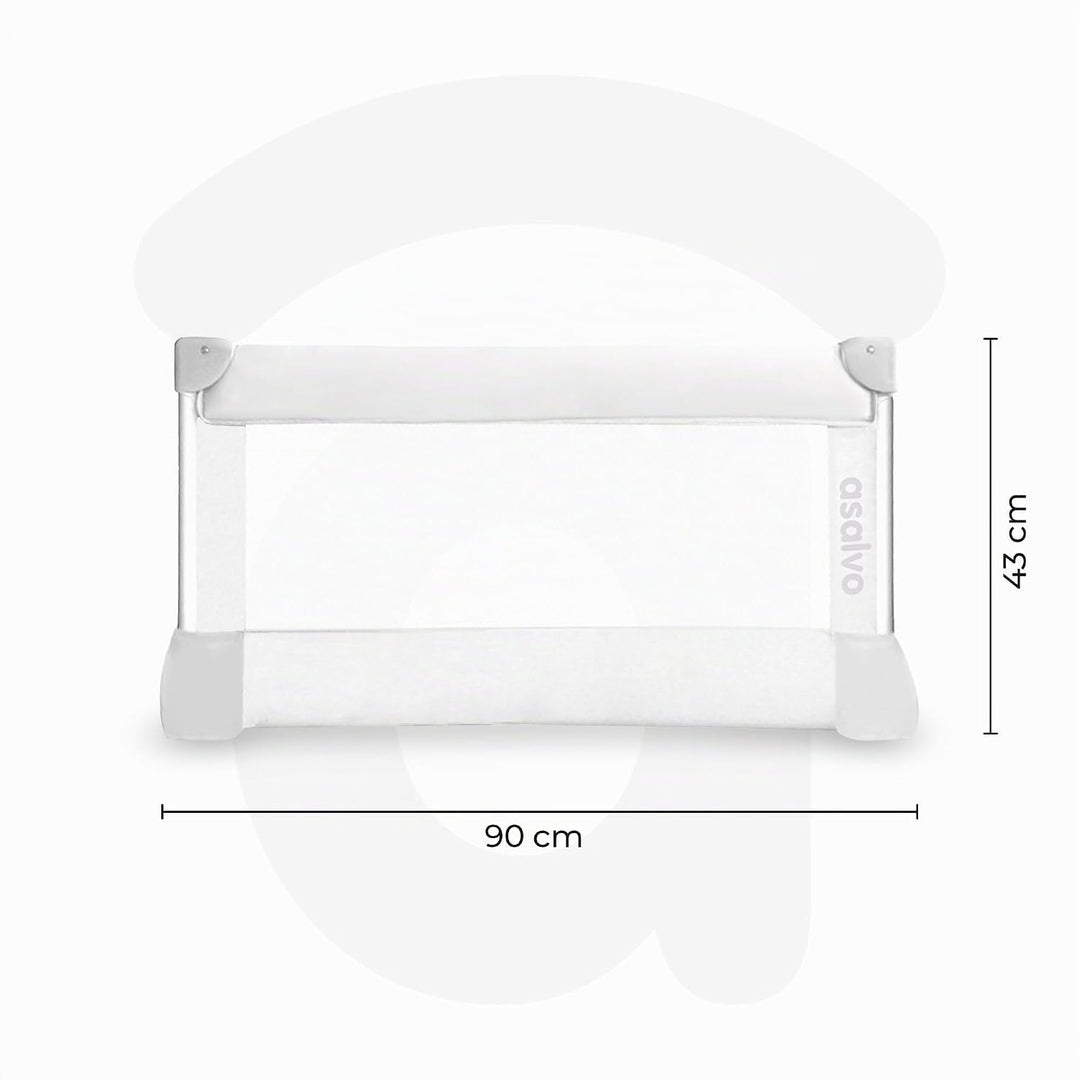 asalvo 151508.0 Bettgitter 90 x 43,5 cm, weiss Weiss, Wei&amp;