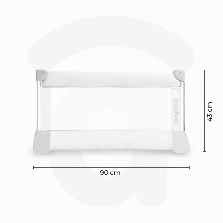 asalvo 151508.0 Bettgitter 90 x 43,5 cm, weiss Weiss, Wei&amp;