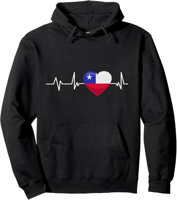 Chile Herzschlag Reise Geschenk Chile Pullover Hoodie