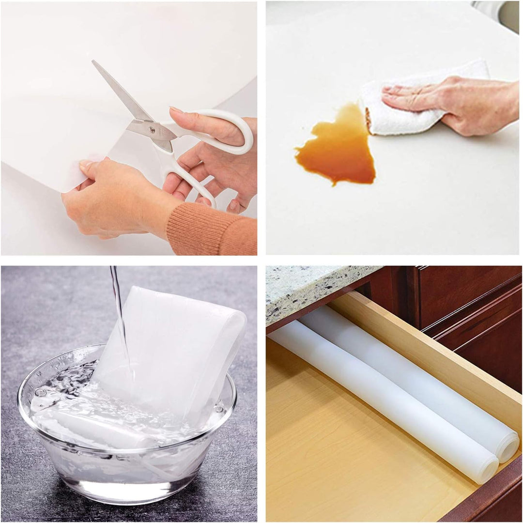 HomeDo Extra grosse wasserdichte Silikon-Antihaft-Backmatte, rutschfeste Esstischmatte, Küchenmatte,