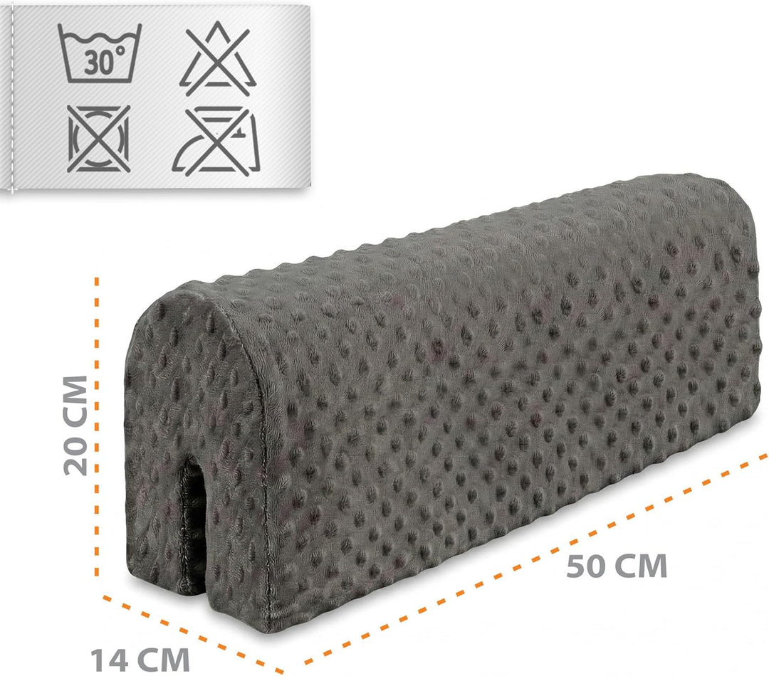 Bettkantenschutz für Kinderbetten Minky 50 cm - Schutz für Bettrahmen Baby Bett rausfallschutz für b