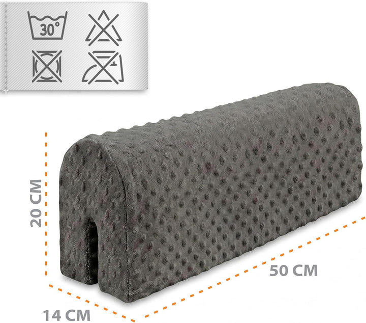 Bettkantenschutz für Kinderbetten Minky 50 cm - Schutz für Bettrahmen Baby Bett rausfallschutz für b
