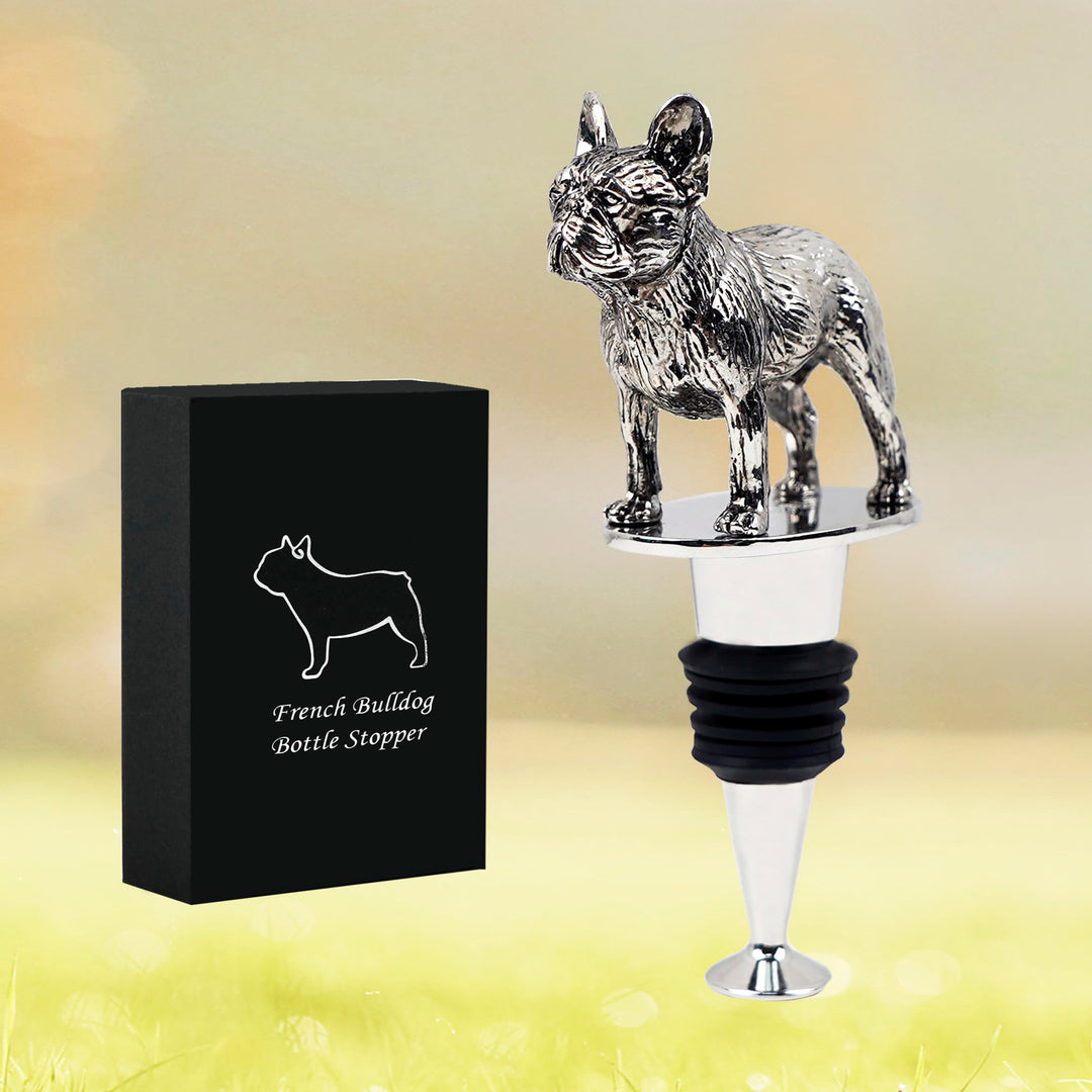 Französischer Franzose Bulldog Hundeform Weinflaschenverschluss Champagner Cava Prosecco funkelnde G