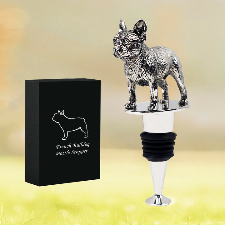 Französischer Franzose Bulldog Hundeform Weinflaschenverschluss Champagner Cava Prosecco funkelnde G