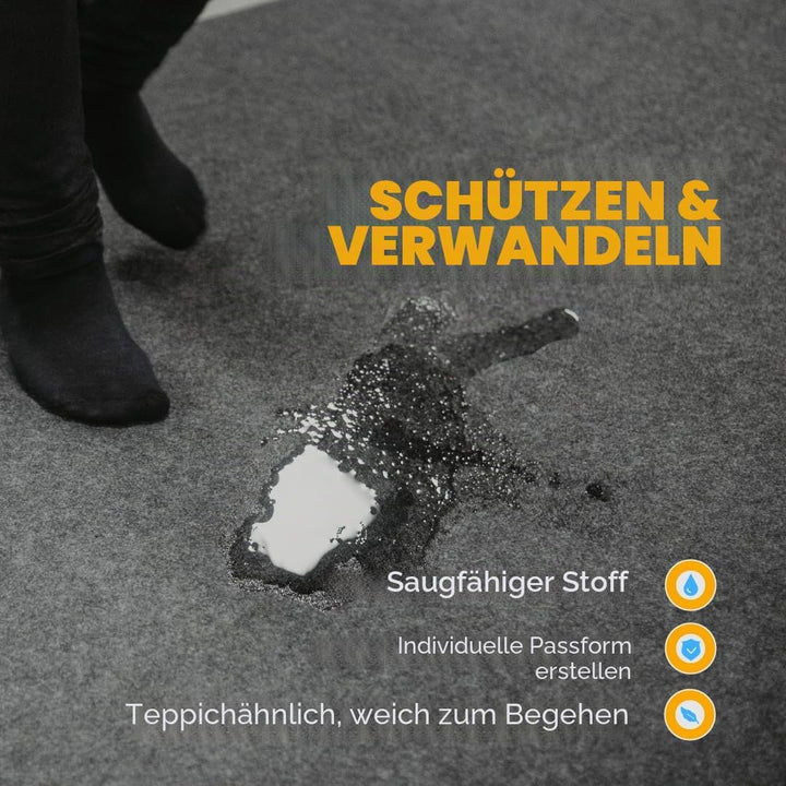 Mehrzweck-Läufer mit Gummirückseite, wasserdicht, kann für Garagenböden, Garagenbodenmatte für unter