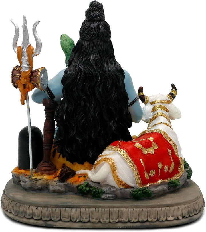 Indischer Gott, Lord Shiva-Statue, Geschenke für indische Hindu, 17 cm hoch, Shiva-Idol-Statue mit K