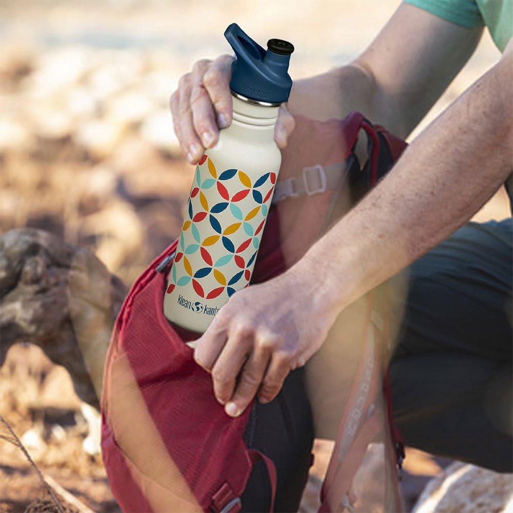 Klean Kanteen Classic Narrow Trinkflasche Retro-Punkt 532 ml, Retro-punkt