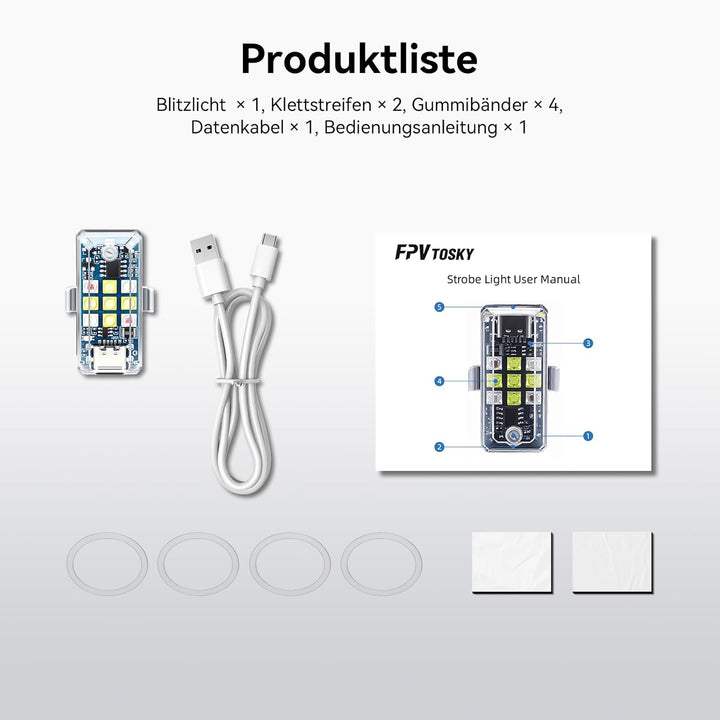 Blitzlicht für Drohnen, Anti Kollisionslicht LED Blitzlicht für DJI Lito 1/X1/Neo 2/Avata 2/ Mini 4K