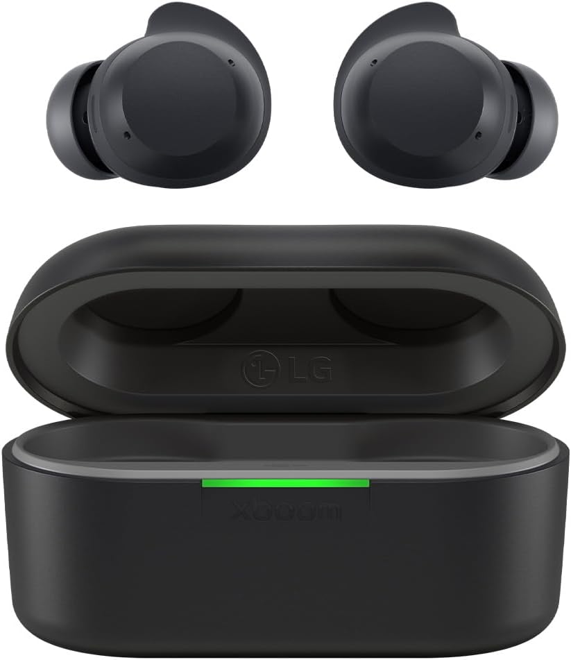 LG xboom Buds Plus by will.i.am Bluetooth Kopfhörer (xboom Signature Sound IPX-4, UVnano, Plug & Wir