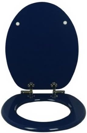sanicomfort WC-Sitz FINE Blau – MDF Toilettensitz mit Absenkautomatik | Softclose WC Deckel universe