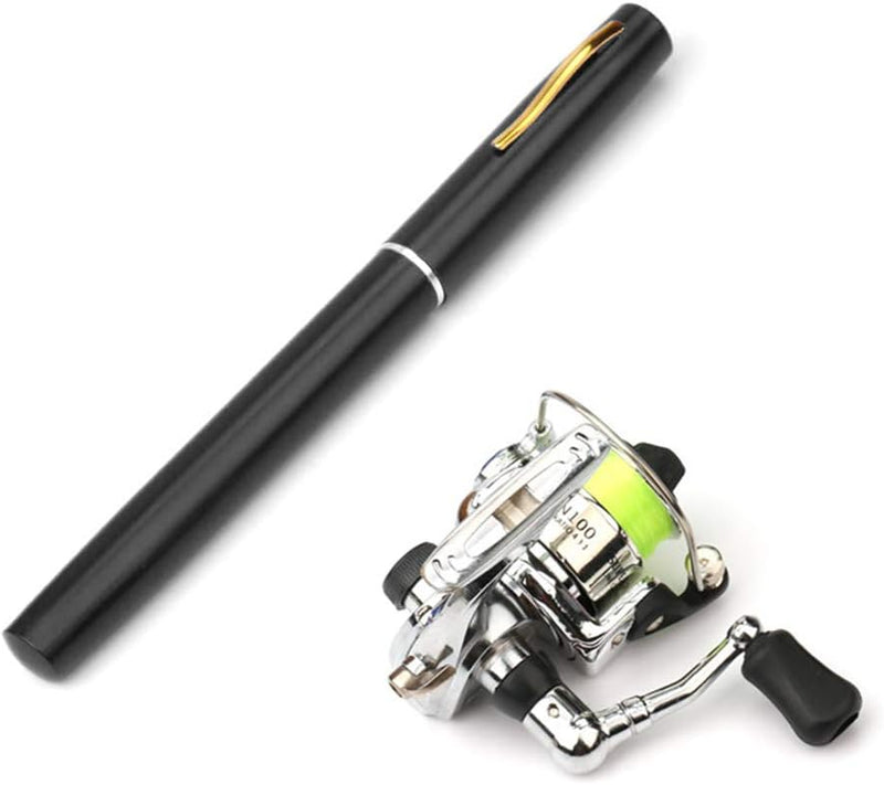 Lixada 1 Mt / 1,4 Mt Tasche Faltbare Angelrute Reel Combo Mini Pen Angelrute Kit Teleskop Angelrute