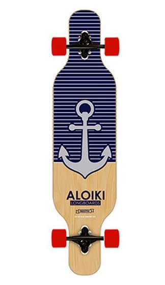 Aloiki Longboard Drop Through Twin Tip 2015A komplett Nautic