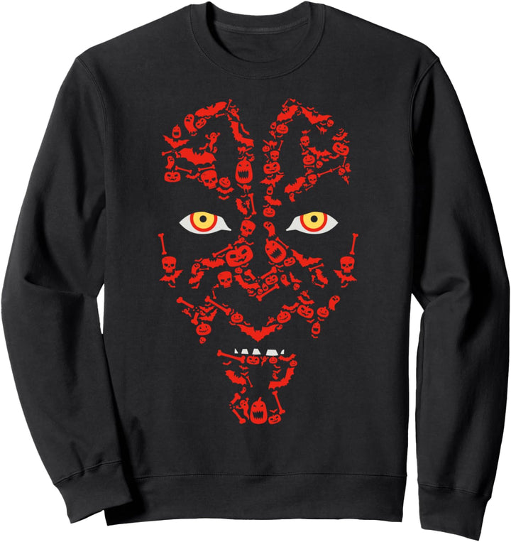 Star Wars Halloween Darth Maul Big Face Sweatshirt