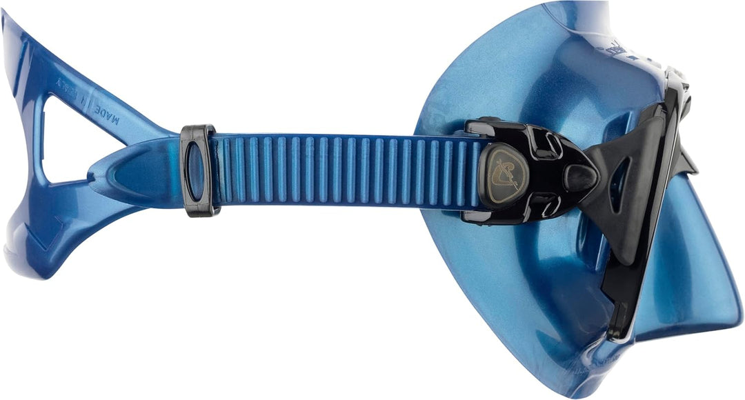 Cressi Herren Nano Taucherbrille UNI Blau Nery/Schwarz, UNI Blau Nery/Schwarz
