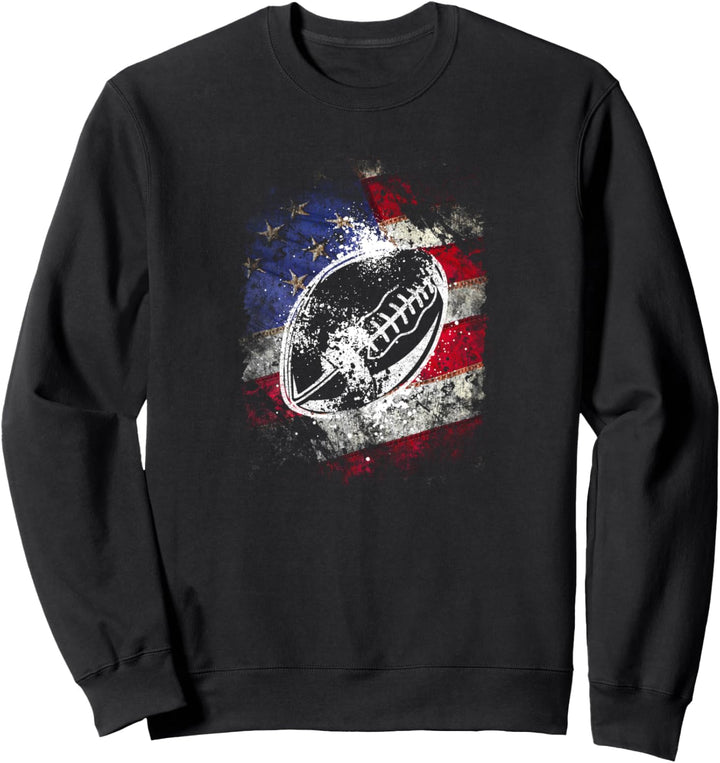 USA American Football | Vintage Rugby Ball Football Trikot Sweatshirt