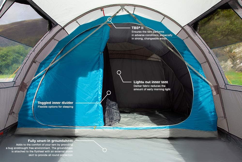 Vango Lulworth Zelt, Vivid Grey, 500