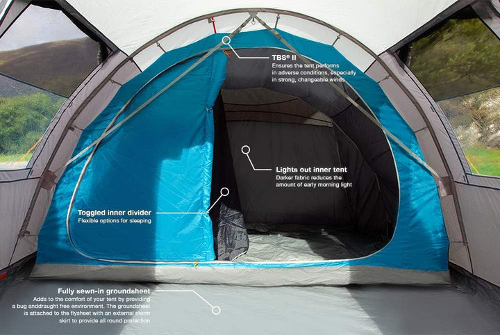 Vango Lulworth Zelt, Vivid Grey, 500