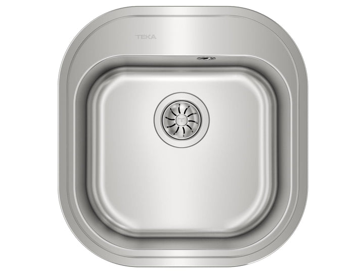 STYLO 1C Fregadero inox cubeta, 165mm, Øgrifo, Mueble 45
