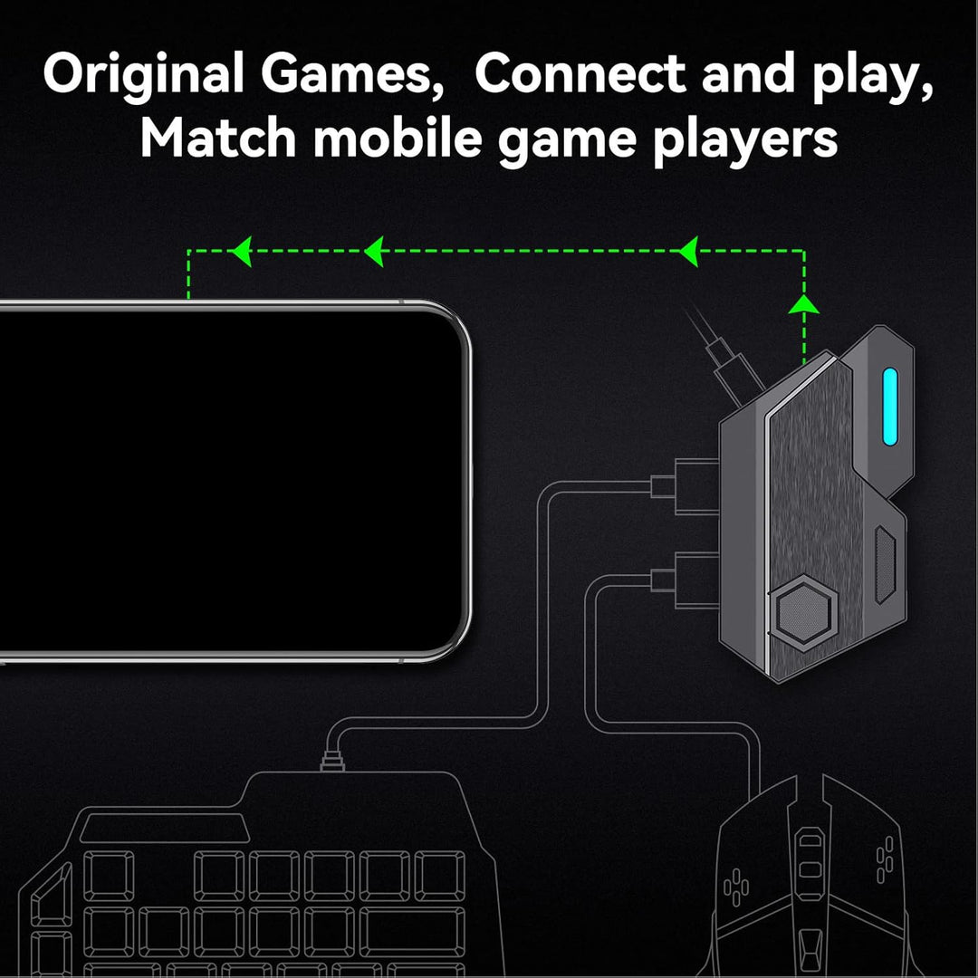 Annadue Mix SE Tastatur Maus Konverter, Bluetooth 5.0 Mobile Game Controller Adapter, Professionelle