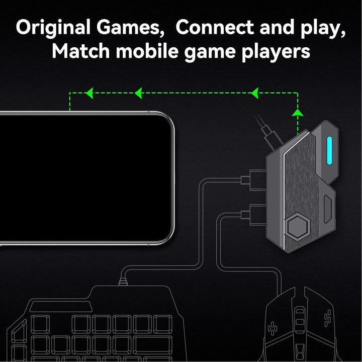 Annadue Mix SE Tastatur Maus Konverter, Bluetooth 5.0 Mobile Game Controller Adapter, Professionelle
