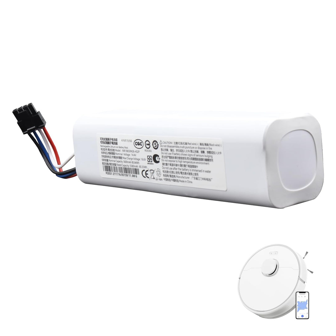 14,4 V 5600 mAh Akku kompatibel mit Dreame D9 F9 L10Pro L10Plus P2150 P2008 S10 S10 Pro S20 X10 X20