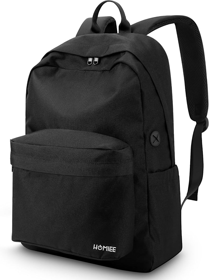 HOMIEE Schulrucksack Damen Herren Leicht Laptop Rucksack 17,3 Zoll mit Laptopfach Wasserdichter Lapt