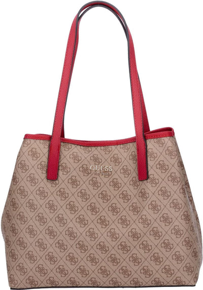 GUESS Damen Vikky Tote Bag Braun, Braun