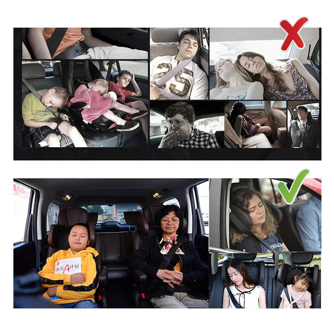 Easy Travel ergonomisches Auto Reisekopfkissen - Zubehör Kopfhalterung/ Nackenkissen/ Nackenstütze z